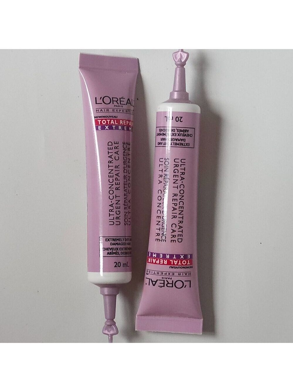 L'Oreal Hair Expertise Total Repair Extreme 20ml x 2 BNIP Sealed